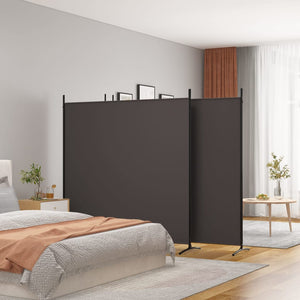 Galleria Design 4-Panel Room Divider Brown 698x180 cm Fabric