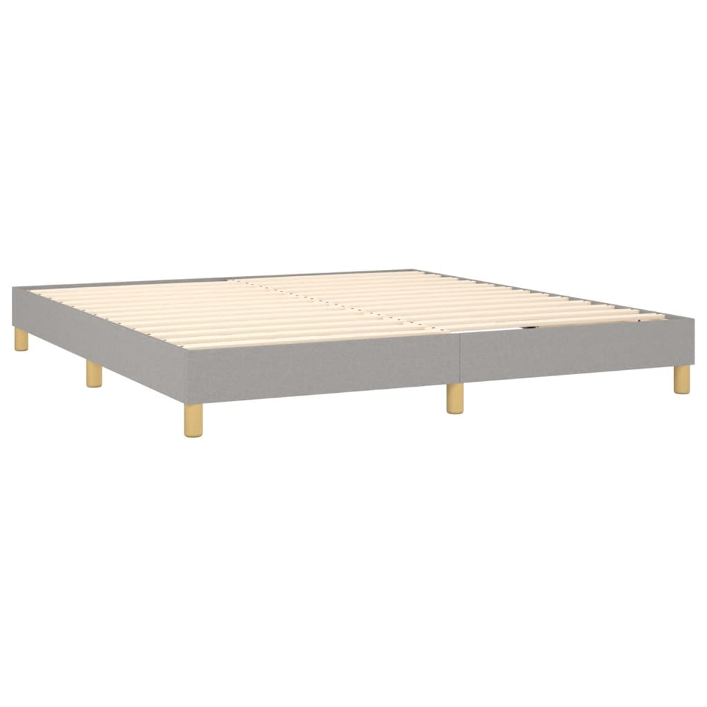 Galleria Design Bed Frame without Mattress Cream 180x200 cm Super King Fabric