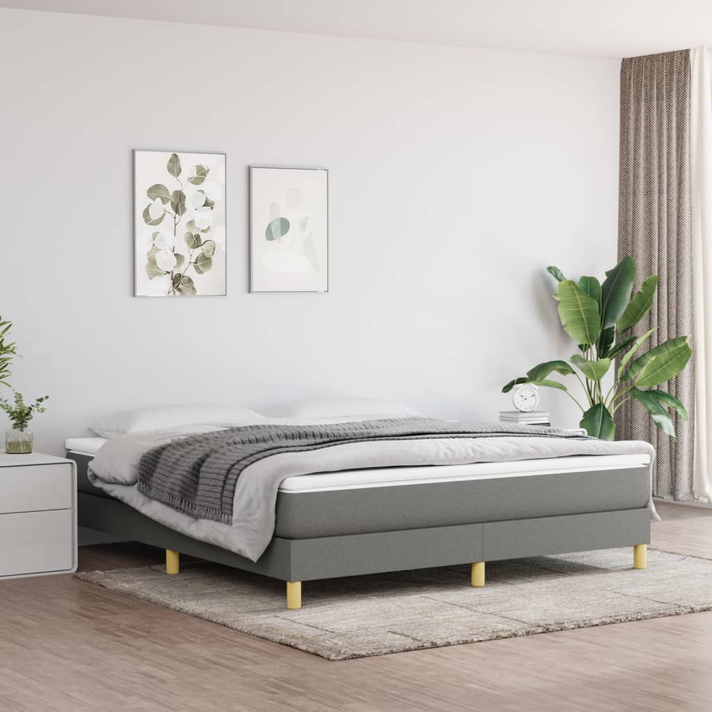 Galleria Design Bed Frame without Mattress Cream 180x200 cm Super King Fabric