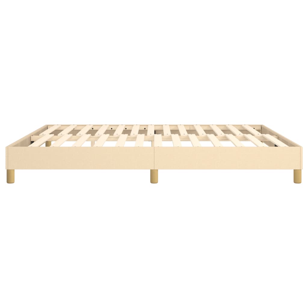 Galleria Design Bed Frame without Mattress Cream 180x200 cm Super King Fabric