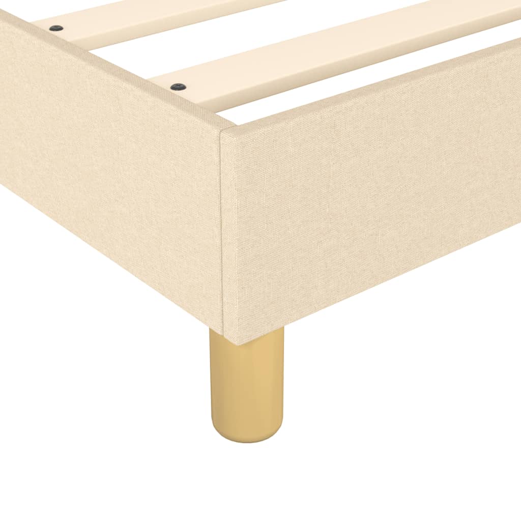 Galleria Design Bed Frame without Mattress Cream 180x200 cm Super King Fabric