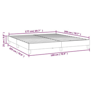 Galleria Design Bed Frame without Mattress Black 180x200 cm Super King Faux Leather