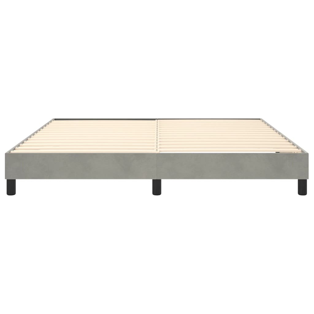 Galleria Design Bed Frame without Mattress Light Grey 180x200 cm Super King Velvet