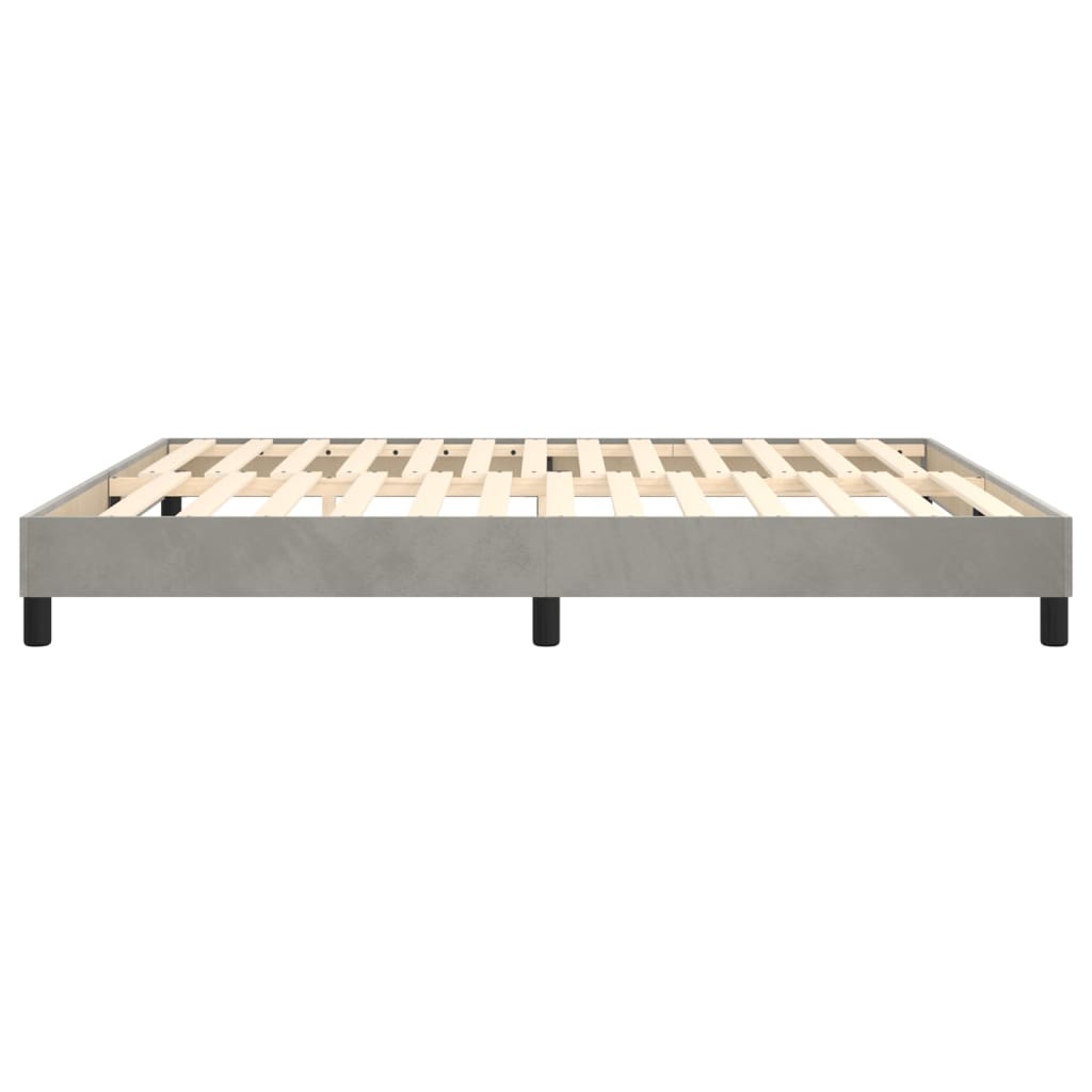Galleria Design Bed Frame without Mattress Light Grey 180x200 cm Super King Velvet