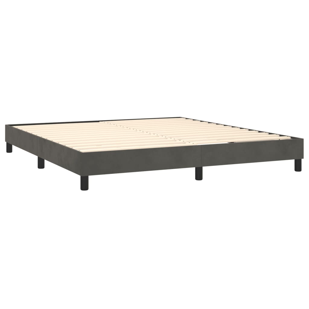 Galleria Design Bed Frame without Mattress Light Grey 180x200 cm Super King Velvet