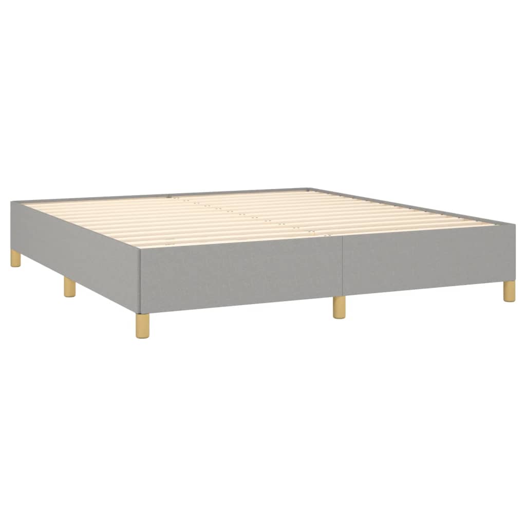 Galleria Design Bed Frame without Mattress Cream 180x200 cm Super King Fabric