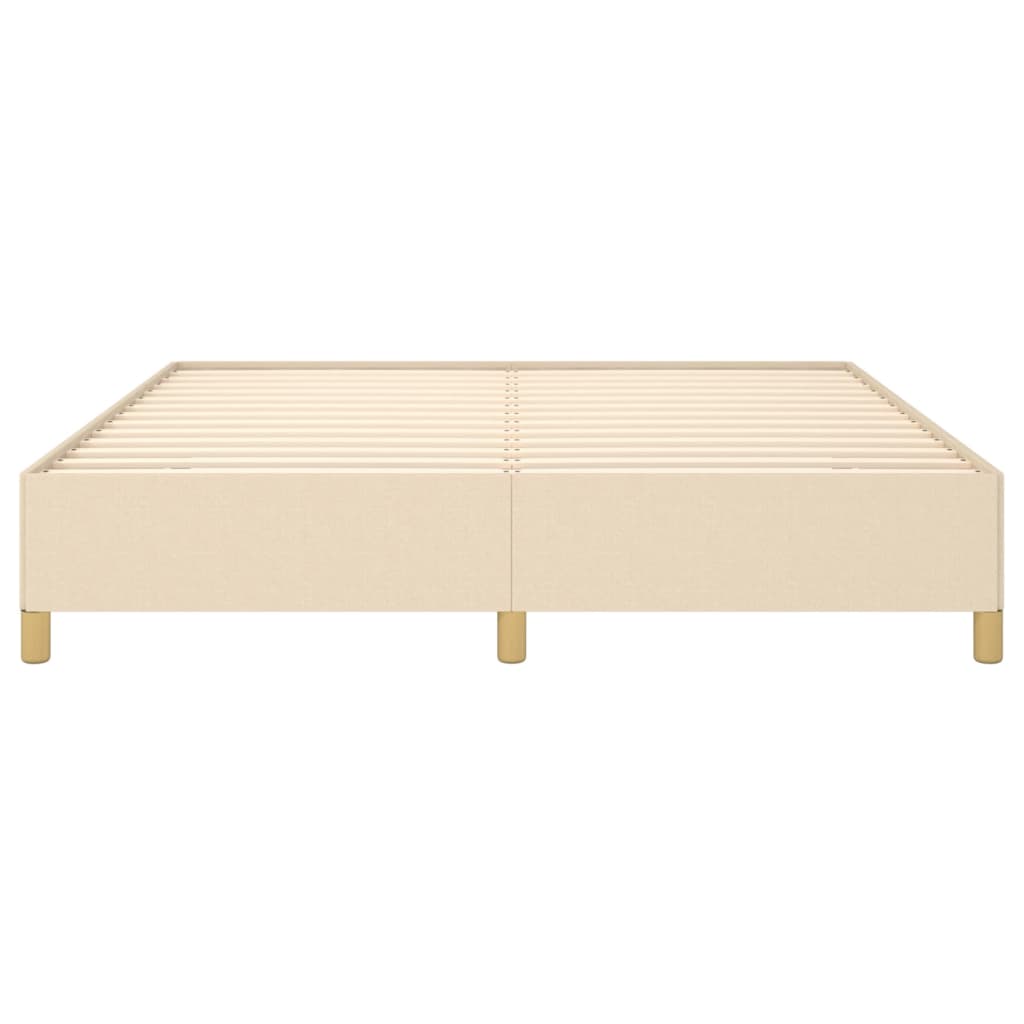Galleria Design Bed Frame without Mattress Cream 180x200 cm Super King Fabric