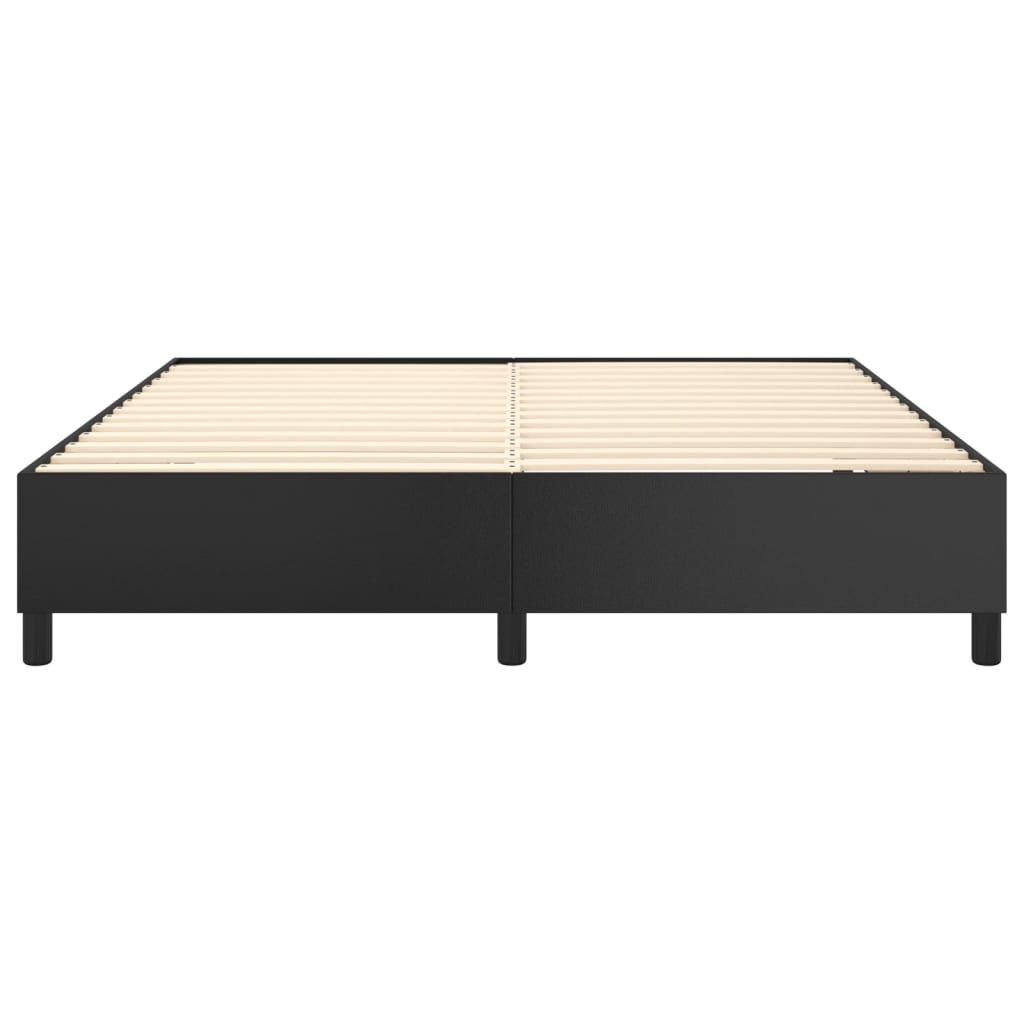 Galleria Design Bed Frame without Mattress Black 180x200 cm Super King Faux Leather