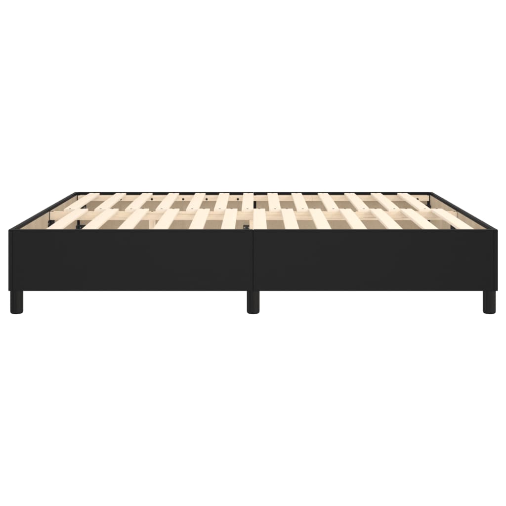 Galleria Design Bed Frame without Mattress Black 180x200 cm Super King Faux Leather
