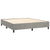 Galleria Design Bed Frame without Mattress Light Grey 180x200 cm Super King Velvet