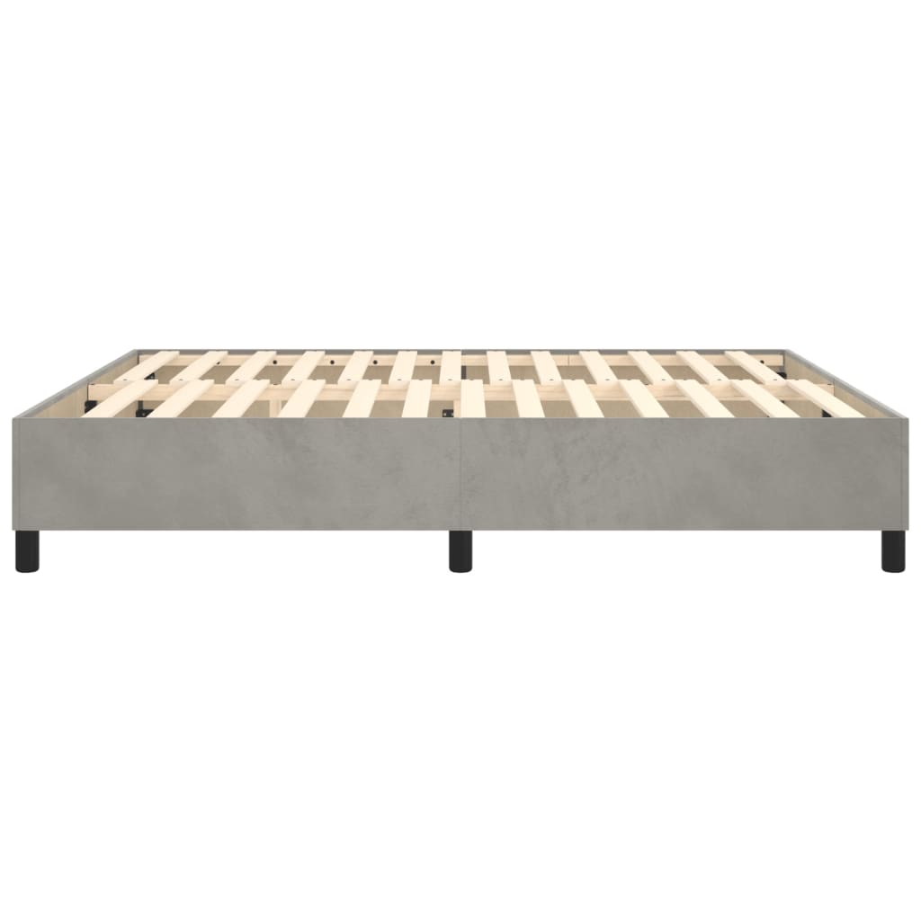 Galleria Design Bed Frame without Mattress Light Grey 180x200 cm Super King Velvet