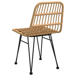 Galleria Design Garden Chairs 2 pcs Black 48x62x84 cm PE Rattan