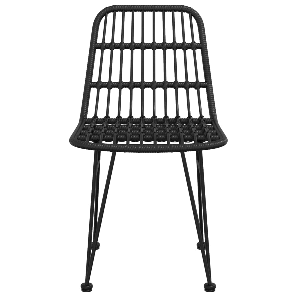 Galleria Design Garden Chairs 2 pcs Black 48x62x84 cm PE Rattan