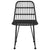 Galleria Design Garden Chairs 2 pcs Black 48x62x84 cm PE Rattan
