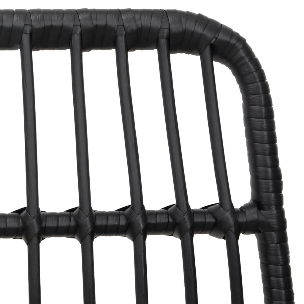 Galleria Design Garden Chairs 2 pcs Black 48x62x84 cm PE Rattan