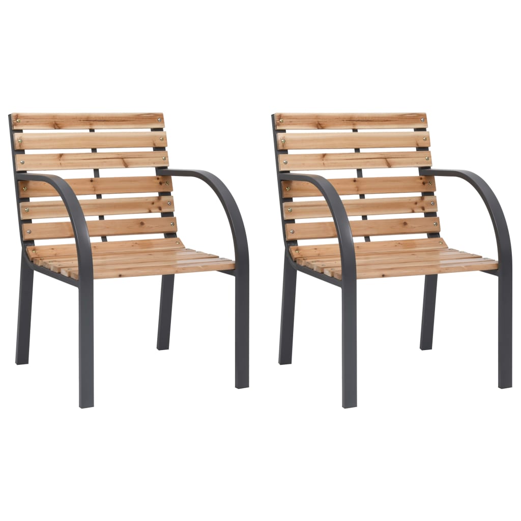 Galleria Design Garden Chairs 2 pcs Solid Wood Fir