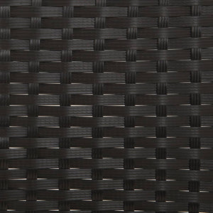 Galleria Design 2-Seater Garden Bench with Cushions Black Poly Rattan