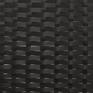 Galleria Design 2-Seater Garden Bench with Cushions Black Poly Rattan
