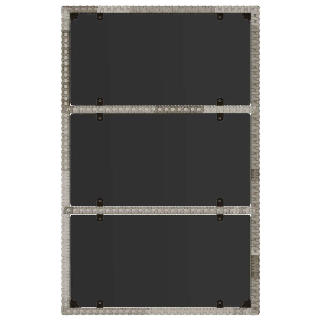 Galleria Design 4 Piece Garden Lounge Set with Cushions Black Poly Rattan