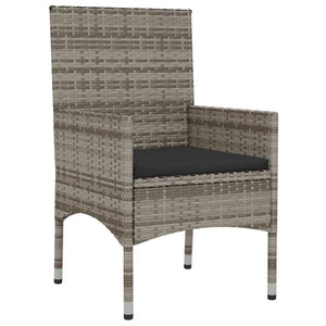 Galleria Design 4 Piece Garden Lounge Set with Cushions Black Poly Rattan
