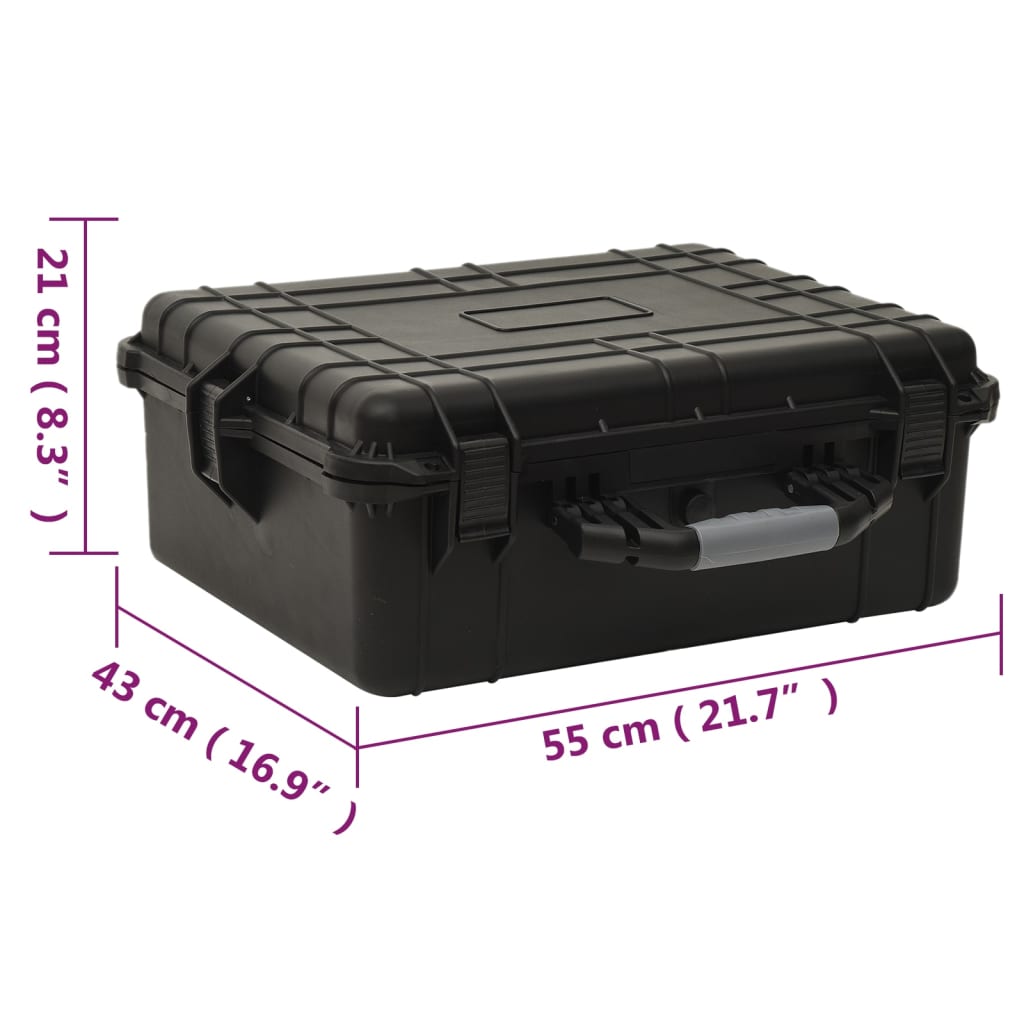 Galleria Design Portable Flight Case Black 30x22x10 cm PP