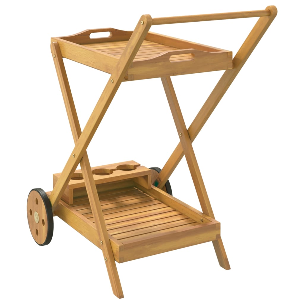 Galleria Design Tea Trolley 54x87x90 cm Solid Wood Acacia