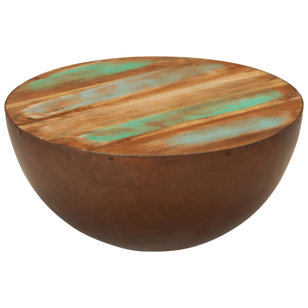 Galleria Design Bowl-shaped Coffee Table Ø50x24.5 cm Solid Wood Reclaimed