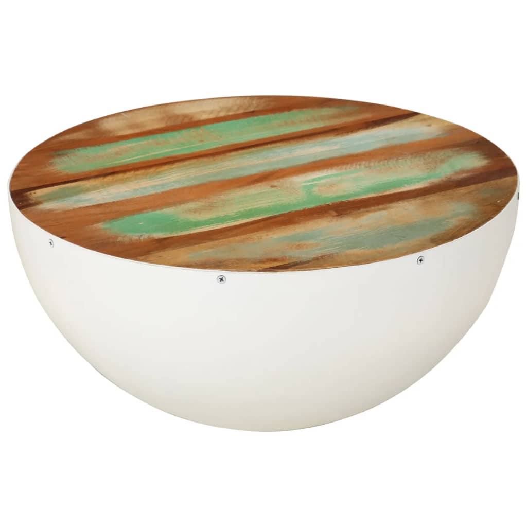 Galleria Design Bowl-shaped Coffee Table Ø50x24.5 cm Solid Wood Reclaimed