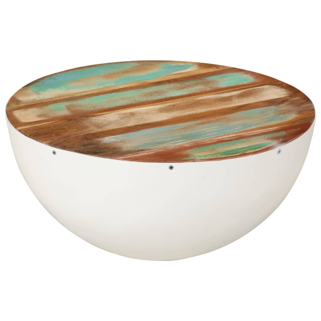 Galleria Design Bowl-shaped Coffee Table Ø50x24.5 cm Solid Wood Reclaimed