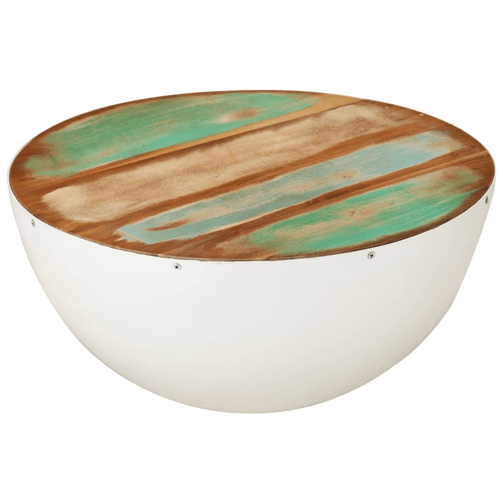 Galleria Design Bowl-shaped Coffee Table Ø50x24.5 cm Solid Wood Reclaimed