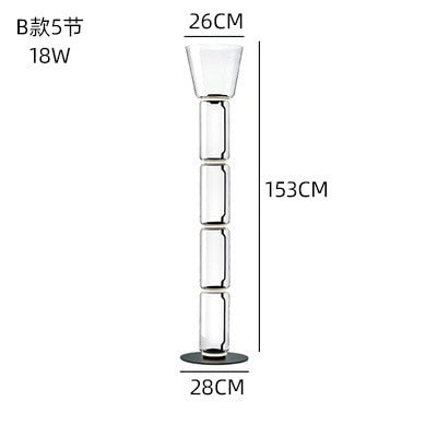 Italy Design Heavy Glass Nordic LED Floor Lights Indoor - Floor Lamps