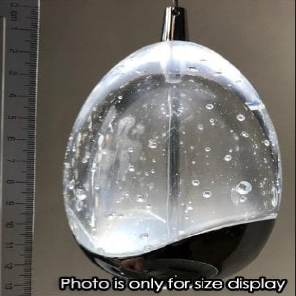 Rocio Single Gold Crystal Egg Orb Ceiling Pendant