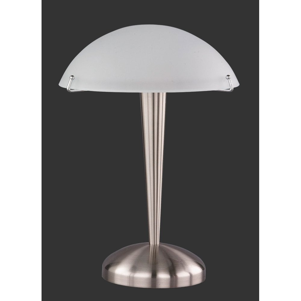 Pilz Modern Nickel Matt Metal Table Lamp