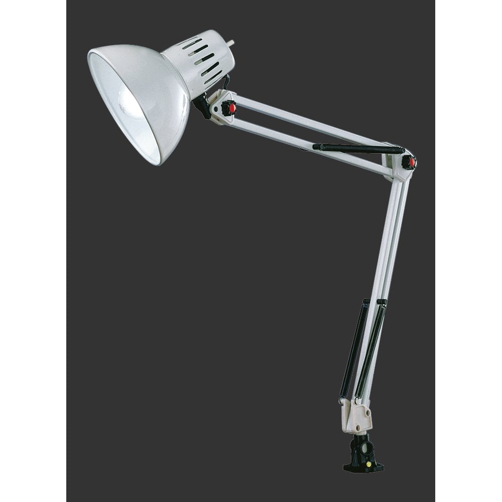 Tajo Modern White Metal Clamping Lamp